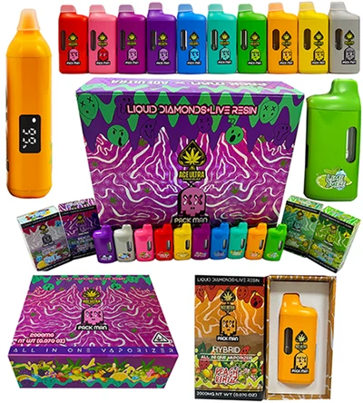الراتنج الحي مقابل الماس السائل: دليل لـ Packman Vapes الأصلية