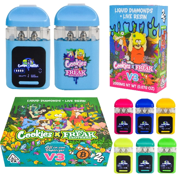 ملفات تعريف الارتباط الفارغة X Freak Brothers V3 Switch Dual Disposable Vape 2G